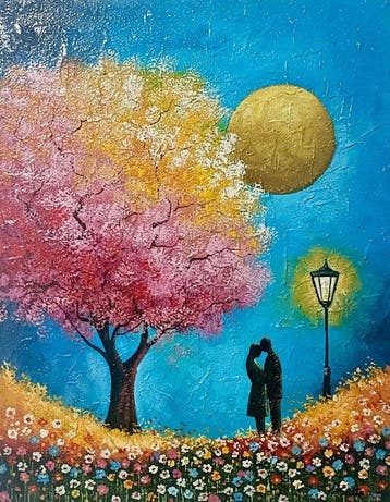 Luigi Costa (XX-XXI) - Incontro Sotto la Luna dOro