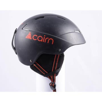 54 55 56 skihelm/snowboardhelm CAIRN LOC-ACTIVE, Matte black, Verzenden, Gebruikt