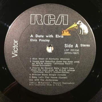 Elvis Presley - A Date With Elvis, Ophalen of Verzenden, Gebruikt