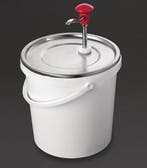 Sausdispenser RVS met pomp | 10 Liter HorecaTraders, Verzenden, Nieuw in verpakking