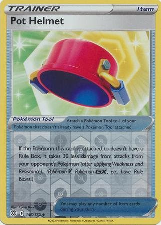 Pot Helmet 146/172 reverse holo  Brilliant Stars, Ophalen of Verzenden, Nieuw, Losse kaart, Foil