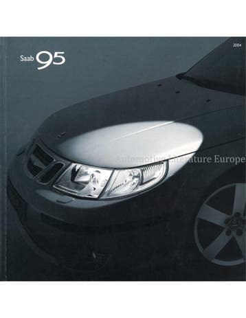 2004 SAAB 9-5 BROCHURE ENGELS, Nieuw, Author
