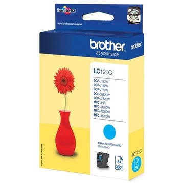 Brother LC-121C inktcartridge cyaan (origineel), Computers en Software, Printerbenodigdheden, Verzenden, Nieuw, Cartridge, Brother