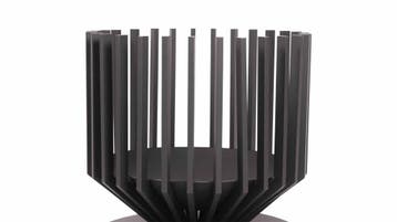Irving vuurkorf groot zwart Fire Pit Staal Industrieel Te..., Verzenden, Nieuw