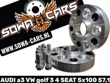 Spoorverbreders Spacers audi a3 vw golf 3 4 seat 5x100 20mm, Verzenden