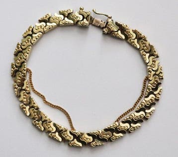 Armband - 14 karaat Geel goud - Gouden schakel armband, Nieuw