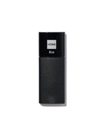 HEMA USB stick 2.0 8GB zwart, Verzenden, Nieuw