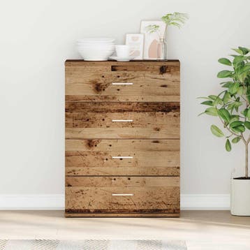 vidaXL Dressoir Oudhout 60 x 39 x 80 cm Bewerkt hout, Verzenden, Nieuw, Overige houtsoorten, Minder dan 50 cm