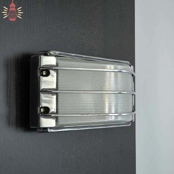 Wandlamp - Chroom, Glas, Metaal