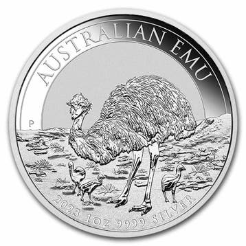 Emu 1 oz 2023 (30.000 oplage), Verzenden, Losse munt, Zilver