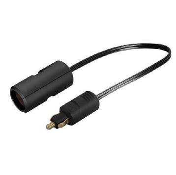 Powerlet (m) Sigarettenaanstekerplug (v) adapter  0,25 meter, Ophalen of Verzenden, Nieuw