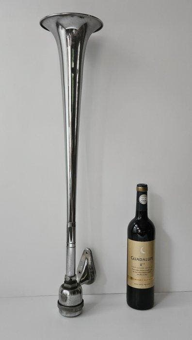 DHR (Den Haan Rotterdam) – Luchthoorn 70 cm - Verchroomd, Antiek en Kunst, Curiosa en Brocante