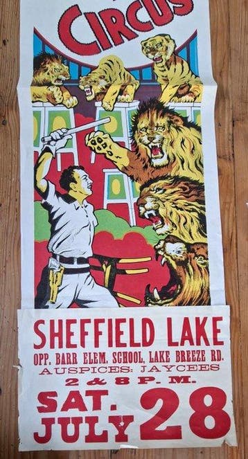 unknown - Vintage Circus poster - Painesville, Ohio - jaren