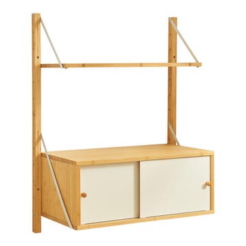 Wandrek Tingvoll 85x65x34 cm bamboe naturel [en.casa], Verzenden, Nieuw