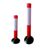 Flexibele zelfrichtende parkeerpaal - Rood - Polyethyleen, Verzenden