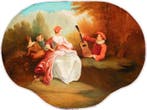 Jean-Antoine Watteau (1684-1721) XIX Follower - Muziek in