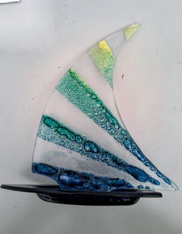 Vitra - sculptuur, Finchè la barca va.. - 23 cm - Glas