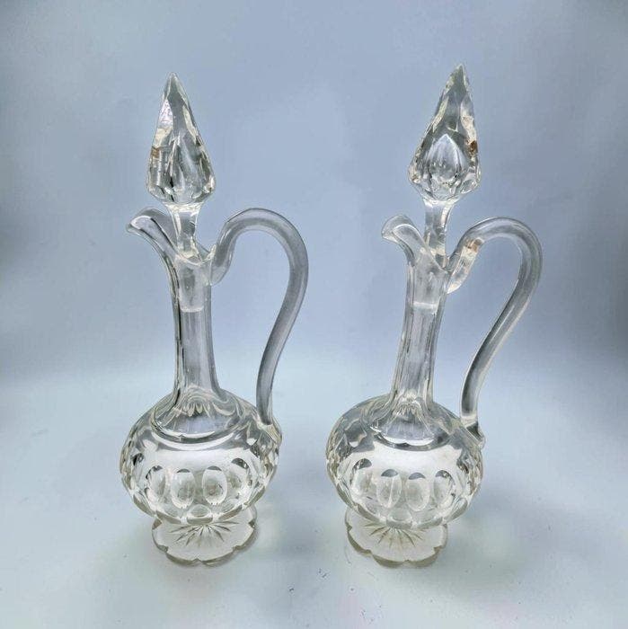 Karaf (2) - Exclusieve Set Decanter - Jaren 20s - No, Antiek en Kunst, Curiosa en Brocante