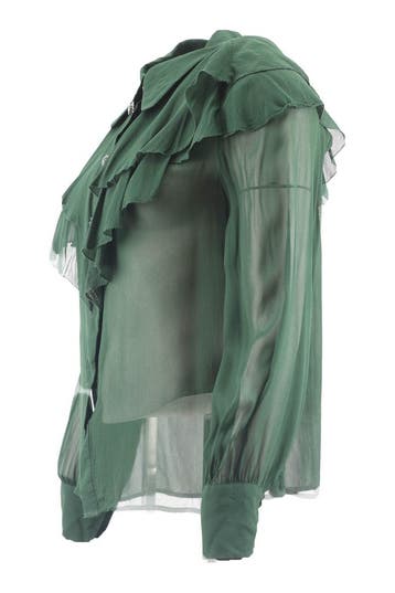 L.K. Bennett Blouse in maat 36 Groen, L.K. Bennett, Verzenden, Zo goed als nieuw, Groen