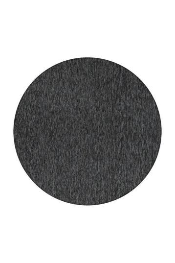 Rond Vloerkleed | Nizza | Gemêleerd | Antraciet | 120x120 cm, Verzenden, Nieuw
