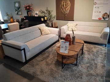 2.5+3-zitsbank Licenza **SHOWROOMMODEL**, Huis en Inrichting, Banken | Sofa's en Chaises Longues, Nieuw, Stof