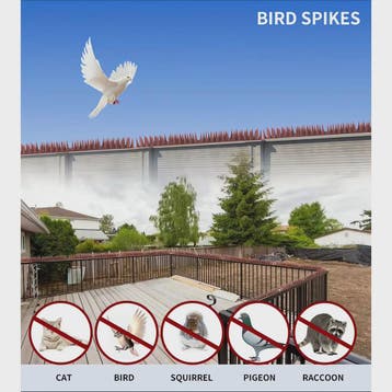 12x Vogelwering Prikkers ABS Kunststof - 50cm Per Stuk, Eenv, Dieren en Toebehoren