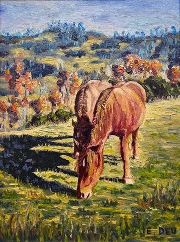 Catalan School (XX) - NO RESERVE - The Grazing Horse