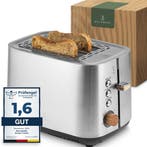 Broodrooster - Toaster - 2 sleuven - 925W - RVS - WALDWERK •, Witgoed en Apparatuur, Broodroosters, Verzenden, Zo goed als nieuw