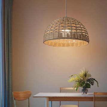 Handgemaakte Rotan Hanglamp 28cm - Sfeervolle Plafondlamp me, Verzenden, Nieuw
