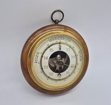 Maritieme objecten - Aneroidbarometer, Dosenbarometer - Hout