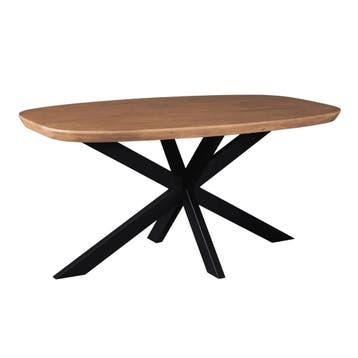 Eettafel Madison Natural | 160 cm | Deens ovaal | Starfurn, Ophalen of Verzenden, Nieuw