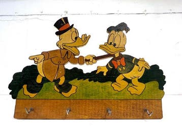 Uncle Scrooge - 1 Towel holder with Donald Duck - Disney -, Verzamelen, Nieuw
