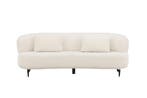 Luis Sofa - 2,5-Zitsbank - Wit Boucle / Teddy Stof - Jorn, Verzenden, Nieuw
