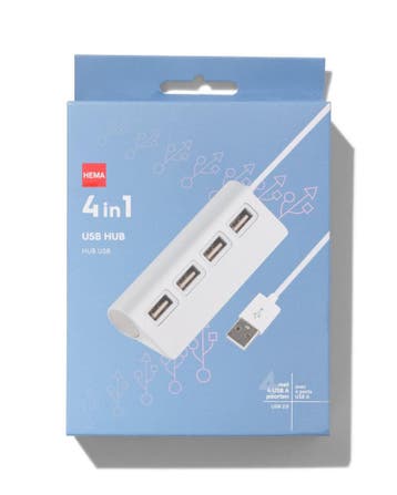 HEMA USB 2.0 hub, Verzenden, Nieuw