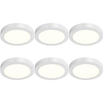 LED Downlight Opbouwspot 6 Stuks - Brinton Thin - 12W 1120lm, Kunststof, Nieuw, Overige fittingen, Ophalen of Verzenden