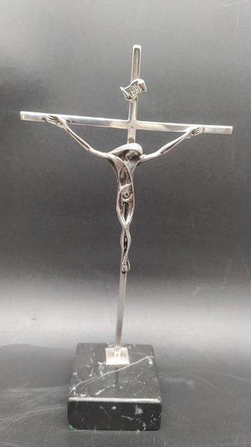 Crucifix - .915 zilver - 1950-1960, 1940-1950
