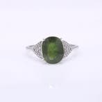 Zonder minimumprijs - Ring Platina - 4.45ct. tw. Saffier -, Sieraden, Tassen en Uiterlijk, Ringen, Nieuw