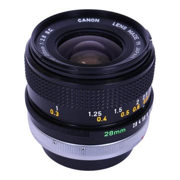 28mm f/2.8 S.C. Groothoek Prime Lens voor Canon FD, Audio, Tv en Foto, Fotografie | Lenzen en Objectieven, Verzenden, Zo goed als nieuw
