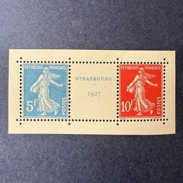 Frankrijk - Yvert 242A Expositie van Straatsburg postfris, Gestempeld