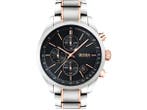 Veiling - Hugo Boss Horloge Grand Prix Zilver/Rose 44mm, Nieuw