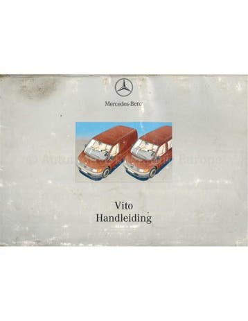 1999 MERCEDES BENZ VITO INSTRUCTIEBOEKJE NEDERLANDS