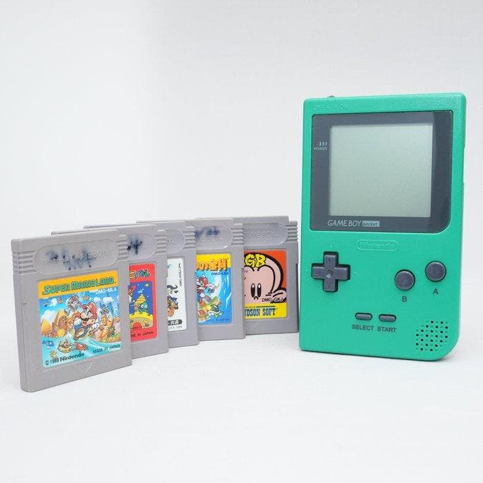 Nintendo - Gameboy Pocket - Game Boy Pocket and 5 games -, Spelcomputers en Games, Spelcomputers | Overige Accessoires