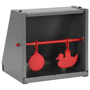 vidaXL Schietkast met 2 targets rond en eendontwerp, Sport en Fitness, Schietsport-accessoires, Verzenden, Nieuw