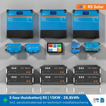 Thuisbatterij 3 fase 15KW 28,8kWh RS, Ophalen of Verzenden, Nieuw