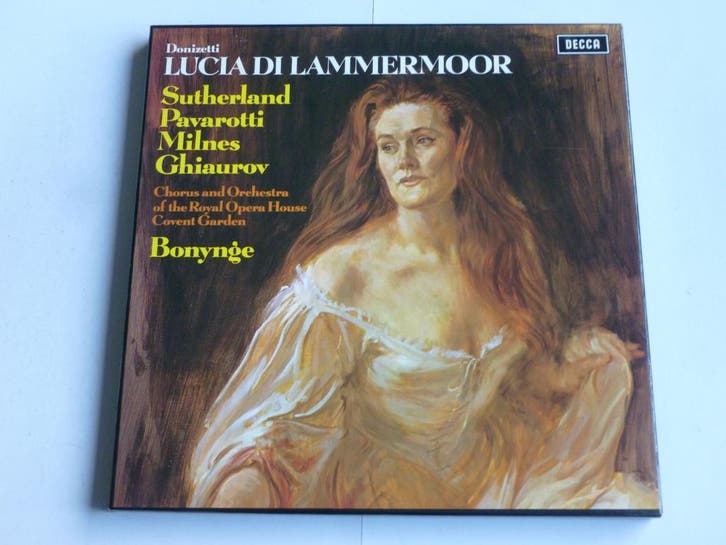 Donizetti - Lucia Di Lammermoor, Bonynge (3 LP), Cd's en Dvd's, Vinyl | Klassiek, Zo goed als nieuw, Ophalen of Verzenden