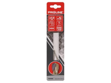 Boor 0.8mm - DIN338 - HSS metaal - 5 stuks, Doe-het-zelf en Verbouw, Gereedschap | Boormachines, Ophalen of Verzenden, Nieuw, Overige typen