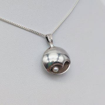 Zonder minimumprijs - Ketting met hanger Zilver - Stig Nolin, Sieraden, Tassen en Uiterlijk