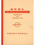 1958 OPEL OLYMPIA STATIONCAR | BESTELWAGEN INSTRUCTIEBOEKJE, Auto diversen, Handleidingen en Instructieboekjes