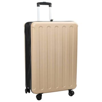 vidaXL Koffer met slot champagne 50 x 30 x 76 cm ABS, Verzenden, Nieuw