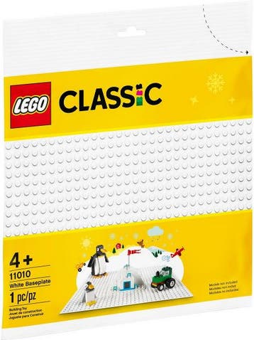 LEGO Classic White Baseplate - 11010 (Nieuw), Kinderen en Baby's, Speelgoed | Duplo en Lego, Verzenden, Nieuw